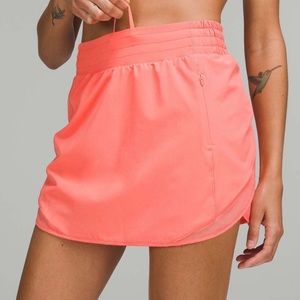 Lululemon Hotty Hot High Rise Skirt in Raspberry Cream